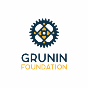 Grunin Foundation full color logo stacked